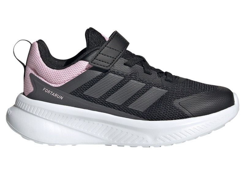 adidas Fortarun 4.0 Core Black Grey Six Clear Pink (PS)
