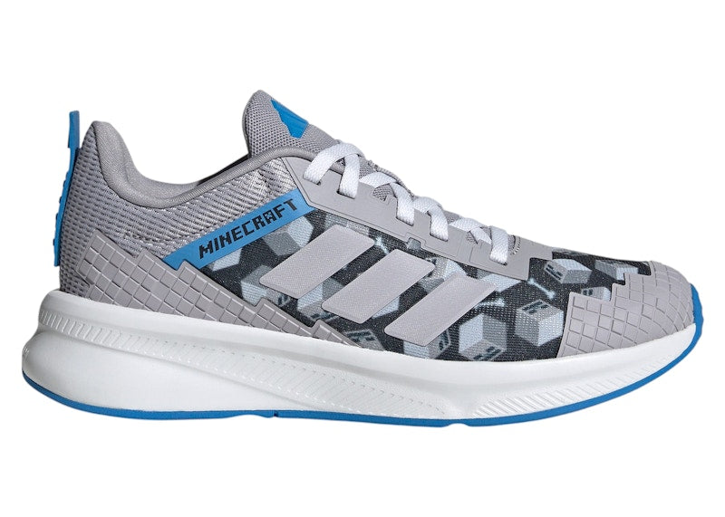 adidas Fortarun 4.0 Minecraft Grey Lucid Ray Blue (GS)