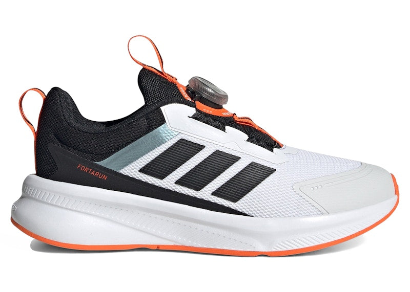 adidas Fortarun 4.0 White Black Impact Orange (GS)