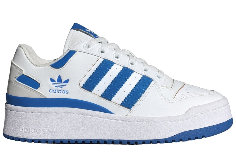 adidas Forum Bold Stripes Cloud White Blue Bird Grey (Women's)