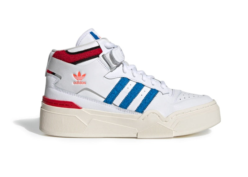 adidas Forum Bonega 2B Mid Cloud White Bright Royal Better Scarlet (Women's)