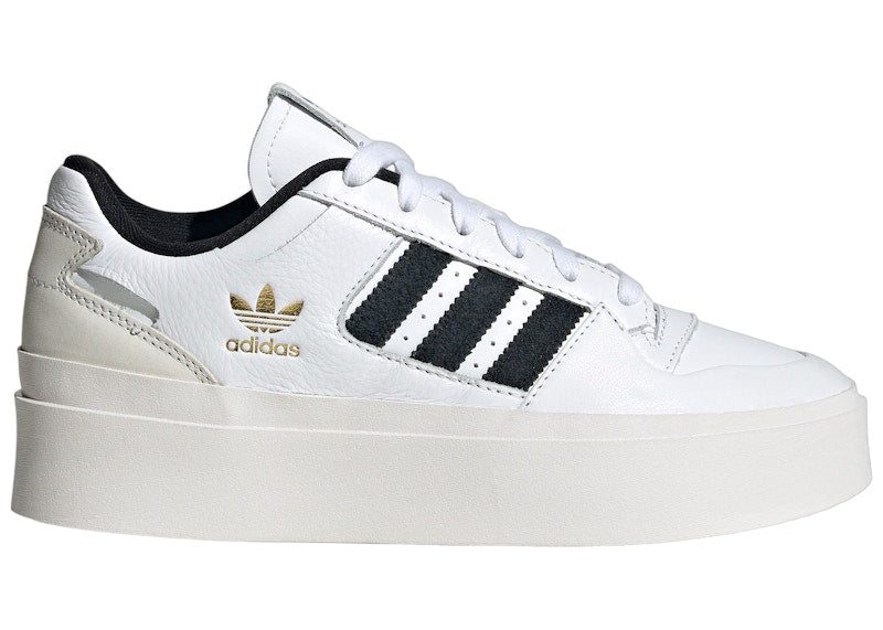 adidas Forum Bonega Cloud White Core Black Gold Metallic (Women's)