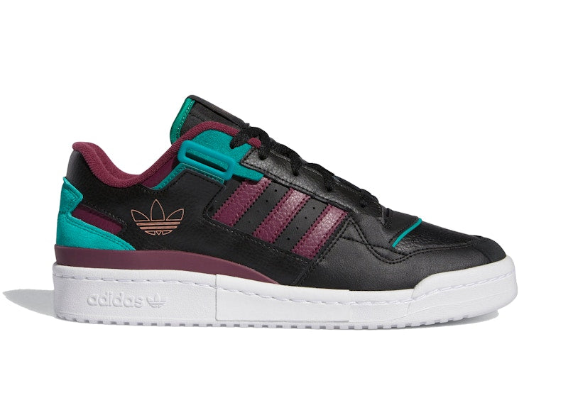 adidas Forum Exhibit Low Black Crimson Green
