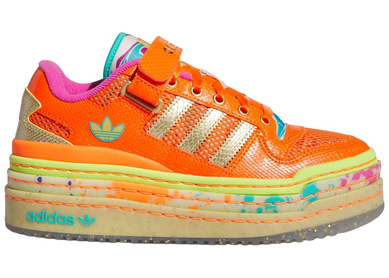 adidas Forum Lo Triple Platform Impact Orange Gold Metallic Semi Solar Orange (Women's)
