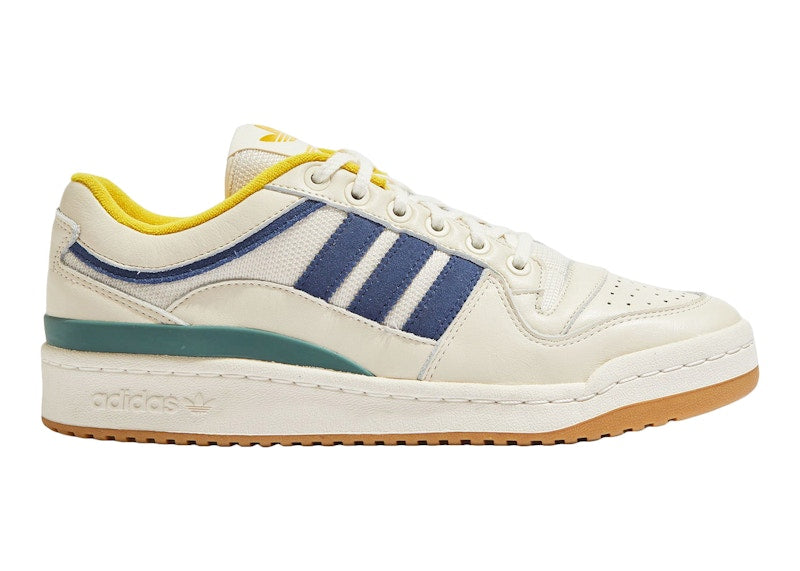 adidas Forum Low Wood Wood Off White Electric Blue Mustard Yellow