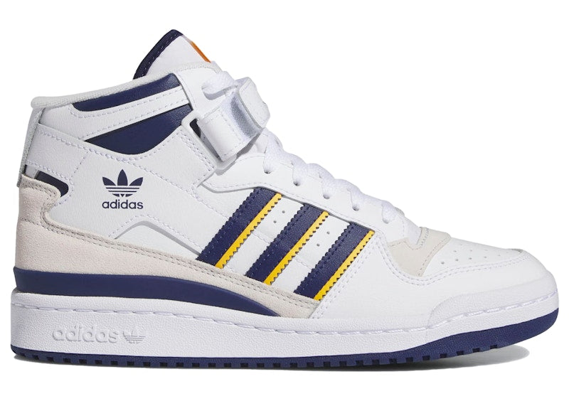 adidas Forum Mid White Dark Blue Crew Yellow (Women's)