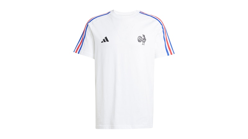 adidas France Essentials 3-Stripes T-Shirt White
