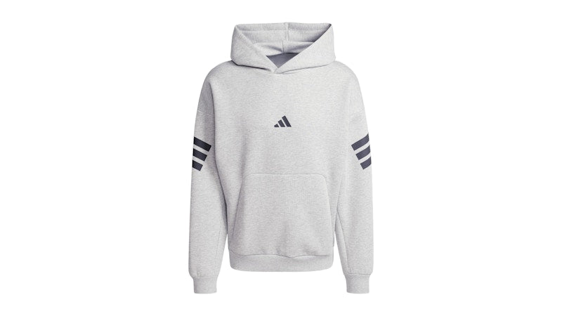 adidas Future Icons 3-Stripes Hoodie Medium Grey Heather