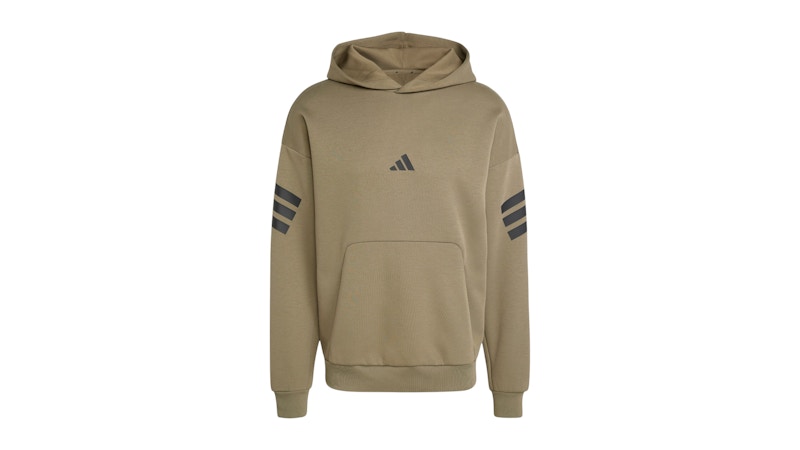 adidas Future Icons 3-Stripes Hoodie Olive Strata