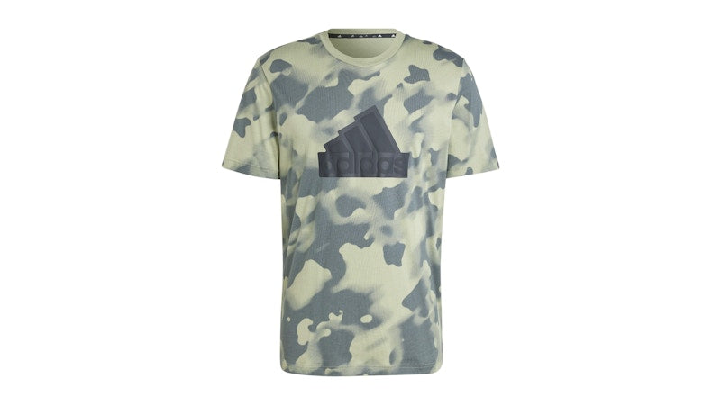 adidas Future Icons Badge Of Allover Print T-Shirt Multicolor/Tent Green
