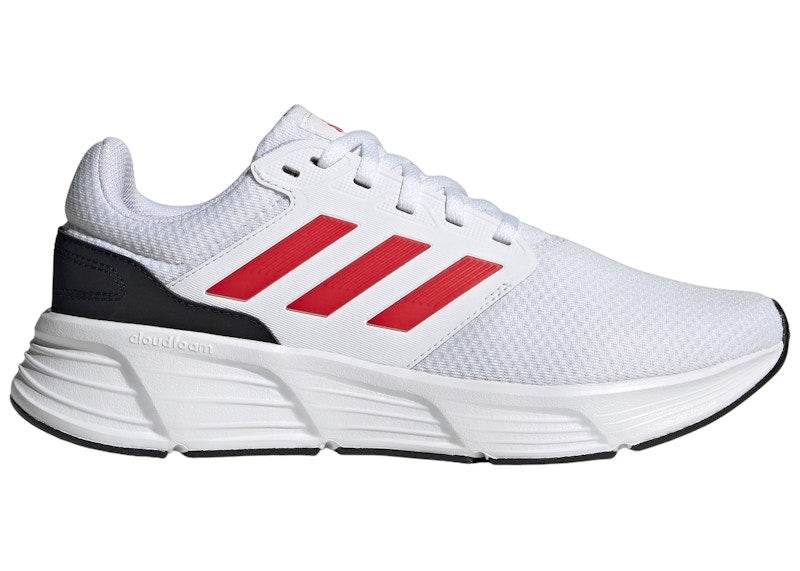 adidas Galaxy 6 Cloud White Better Scarlet Core Black
