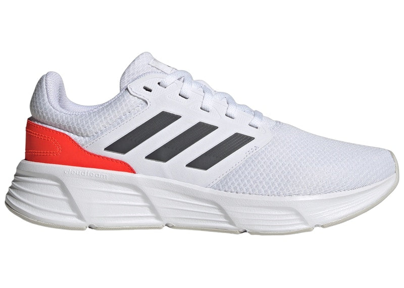 adidas Galaxy 6 Cloud White Grey Solar Red