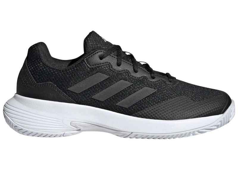 adidas Gamecourt 2.0 Core Black Silver Metallic (Women's)