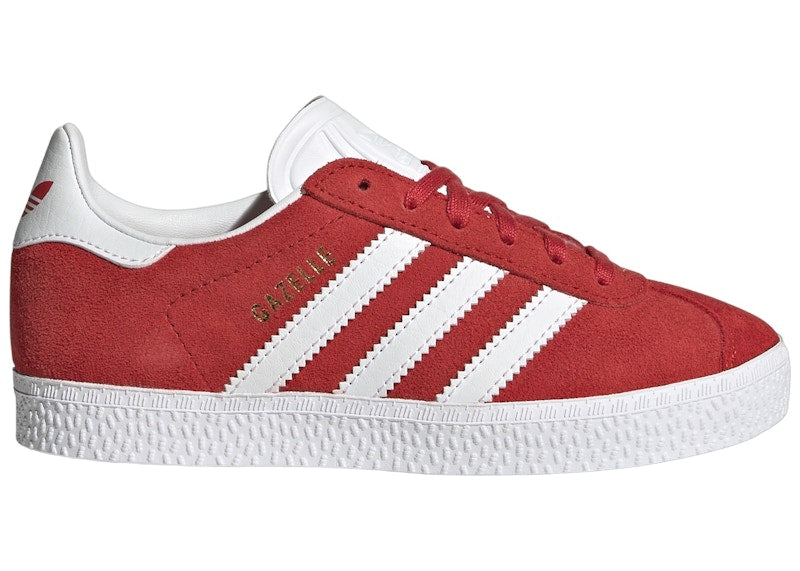 adidas Gazelle Better Scarlet Cloud White Gold Metallic (PS)