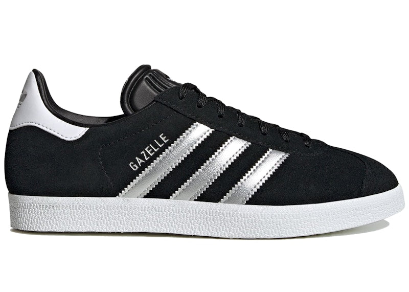 adidas Gazelle Black Silver Metallic (Women's)