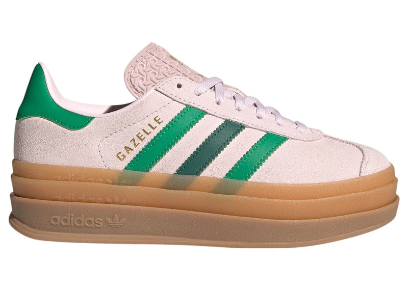 adidas Gazelle Bold Almost Pink Court Green Gold Metallic (GS)