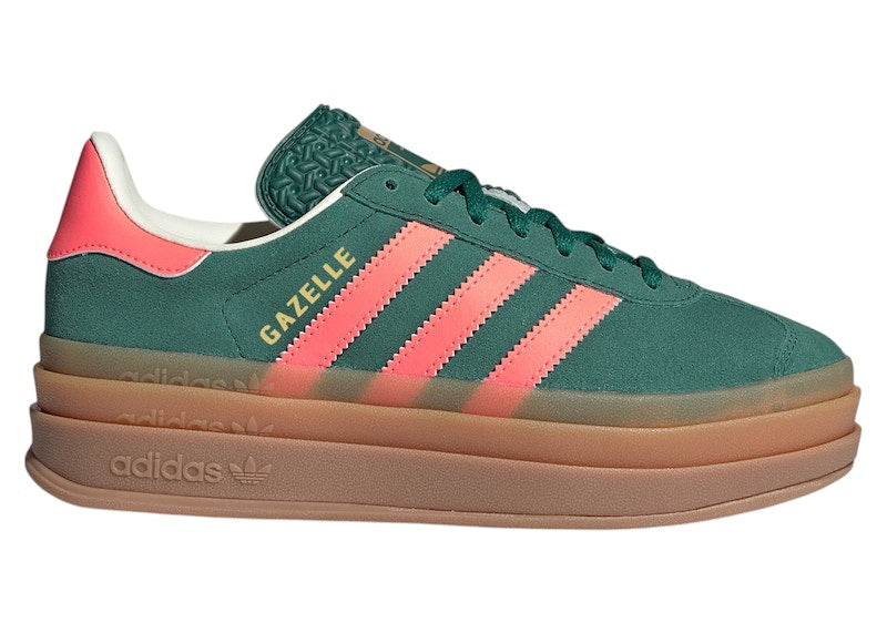 adidas Gazelle Bold Collegiate Green Signal Coral Cream White (GS)