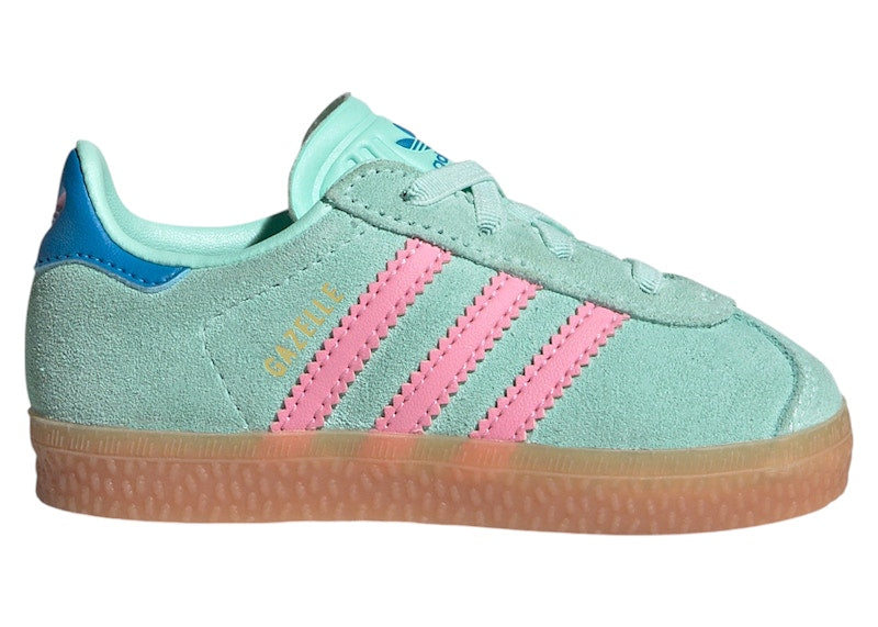 adidas Gazelle Comfort Closure Clear Mint Bliss Pink Bright Blue (TD)