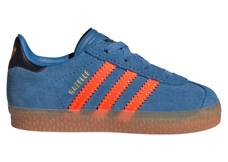 adidas Gazelle Comfort Closure Focus Blue Solar Orange Core Black (TD)