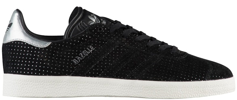adidas Gazelle Core Black Silver Metallic (Women's)