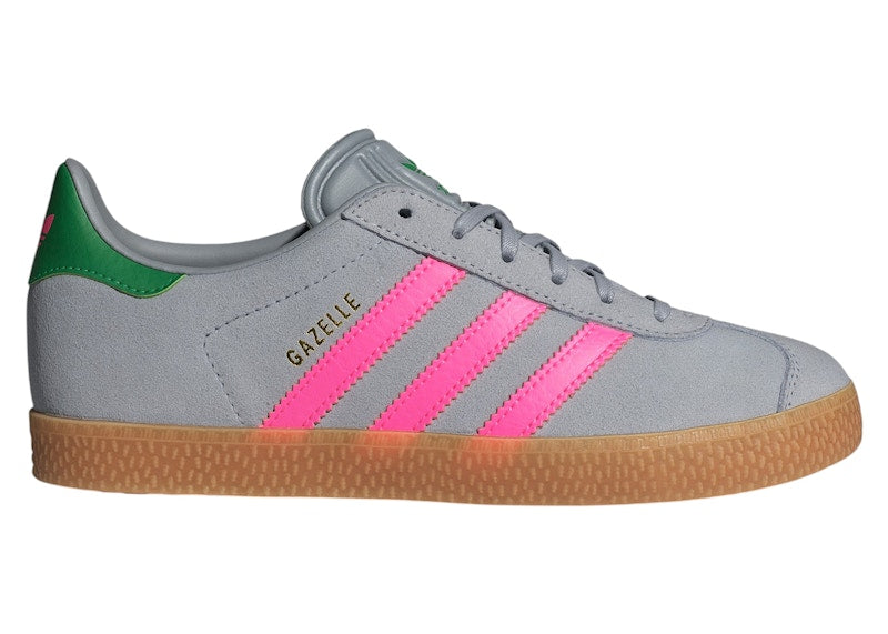 adidas Gazelle Halo Silver Lucid Pink Green (GS)