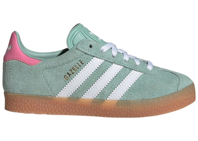 adidas Gazelle Hazy Green Cloud White Bliss Pink (PS)