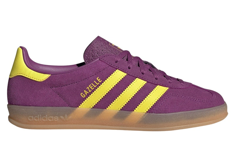adidas Gazelle Indoor Rich Mauve Bright Yellow (Women's)