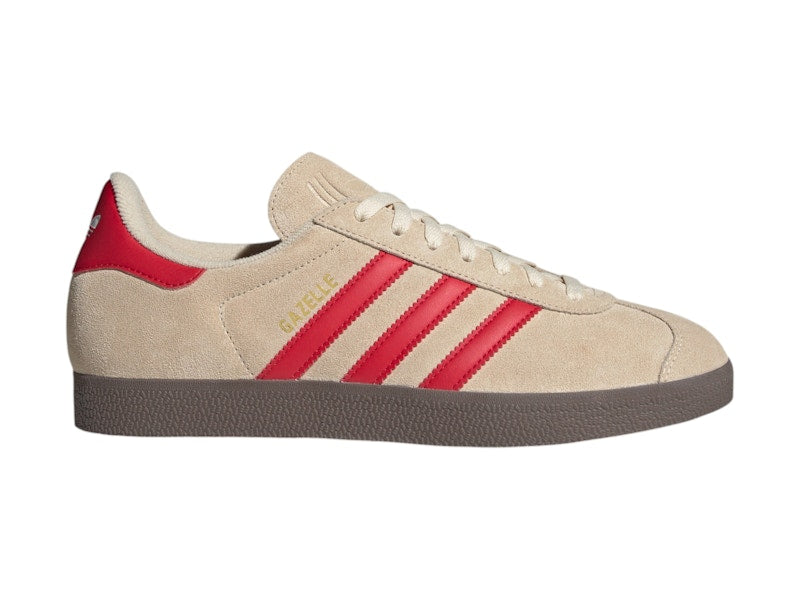 adidas Gazelle Sand Strata Better Scarlet Cloud White