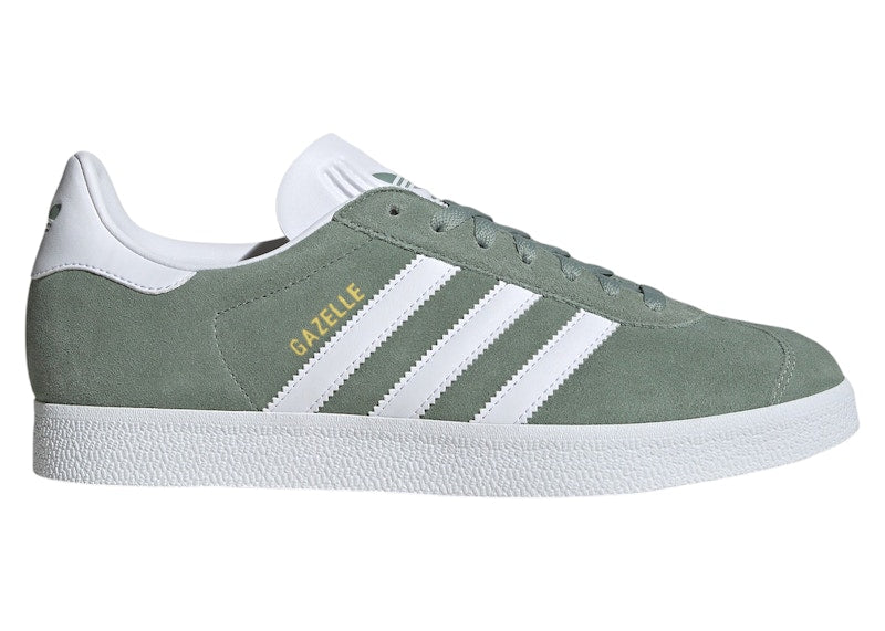 adidas Gazelle Silver Green Cloud White Gold Metallic