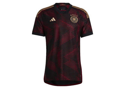 adidas Germany 22 Away Authentic Jersey Black/Team Coll Burgundy