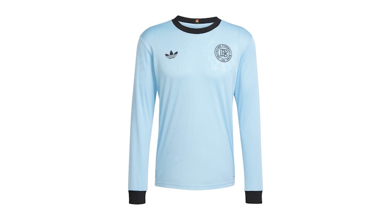adidas Germany Anniversary Long Sleeve Jersey Clear Blue Black
