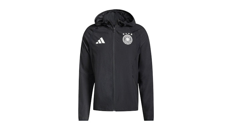 adidas Germany Tiro Travel Full Zip Windbreaker Black