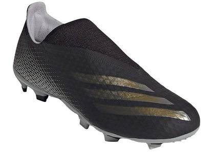 adidas X Ghosted.3 Laceless FG Black Metallic Gold
