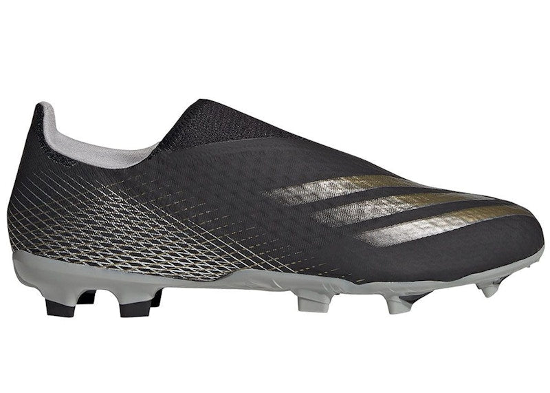 adidas X Ghosted.3 Laceless FG Black Metallic Gold