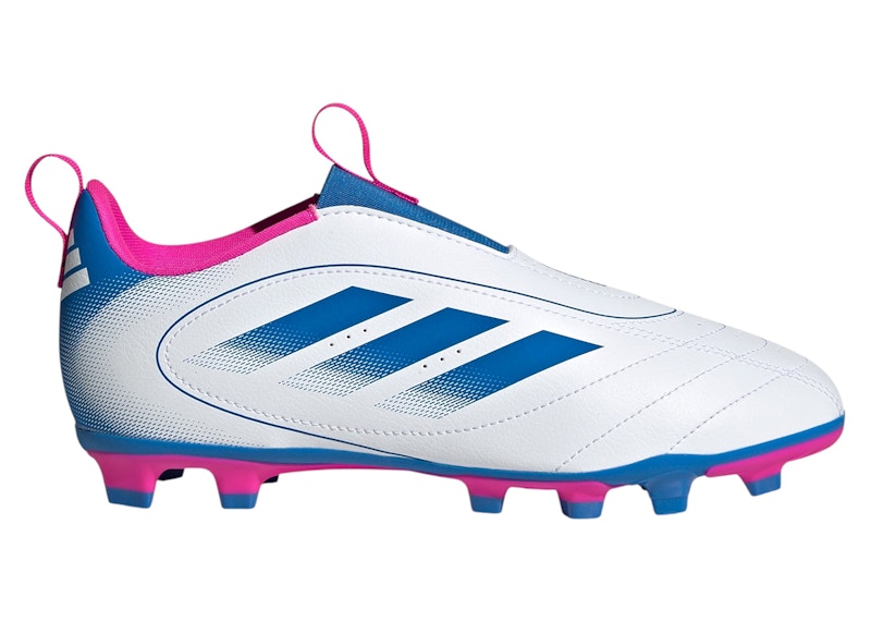 adidas Goletto IX Laceless FG/MG White Royal Team Shock Pink (GS)