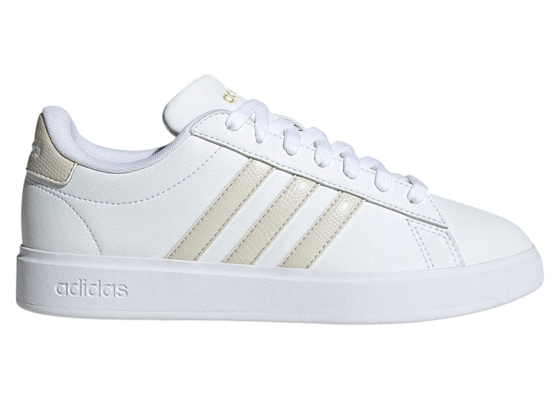 adidas Grand Court 2.0 Cloud White Alumina Gold Metallic (Women's)