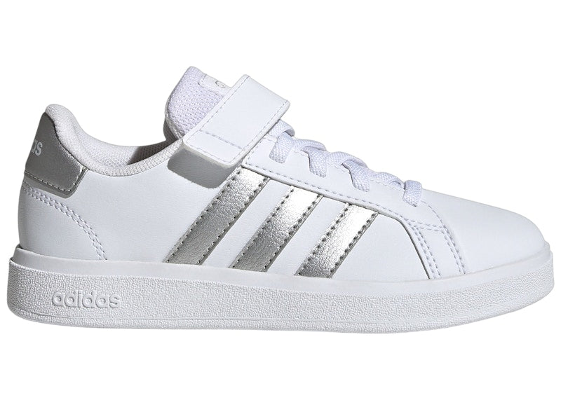 adidas Grand Court 2.0 Cloud White Matte Silver (GS)