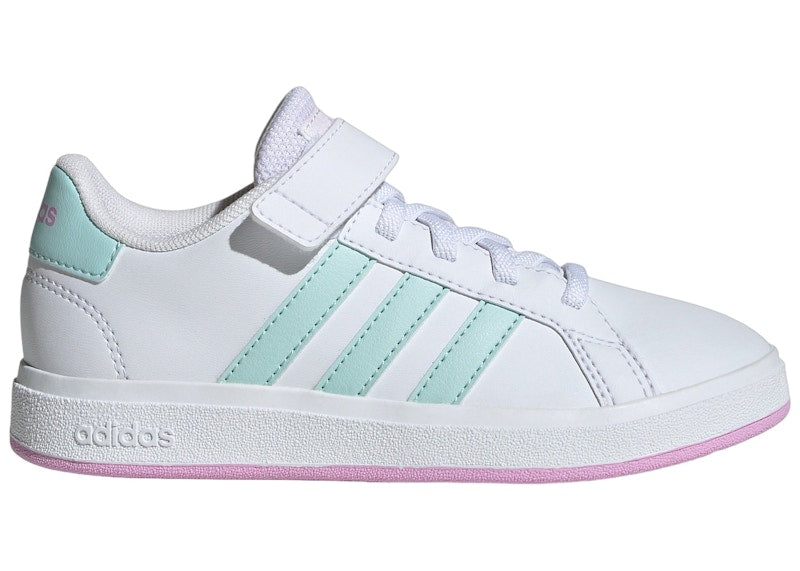adidas Grand Court 2.0 Cloud White Semi Flash Aqua Bliss Lilac (GS)