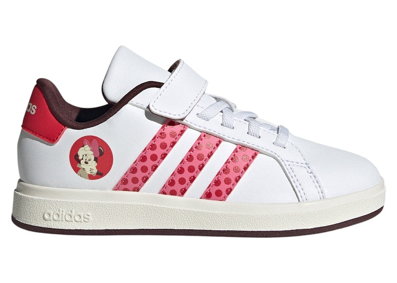 adidas Grand Court 2.0 Disney Minnie Mouse Cloud White Pink Fusion Pure Ruby (PS)