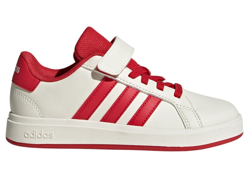 adidas Grand Court 2.0 Off White Collegiate Red Core Black (PS)