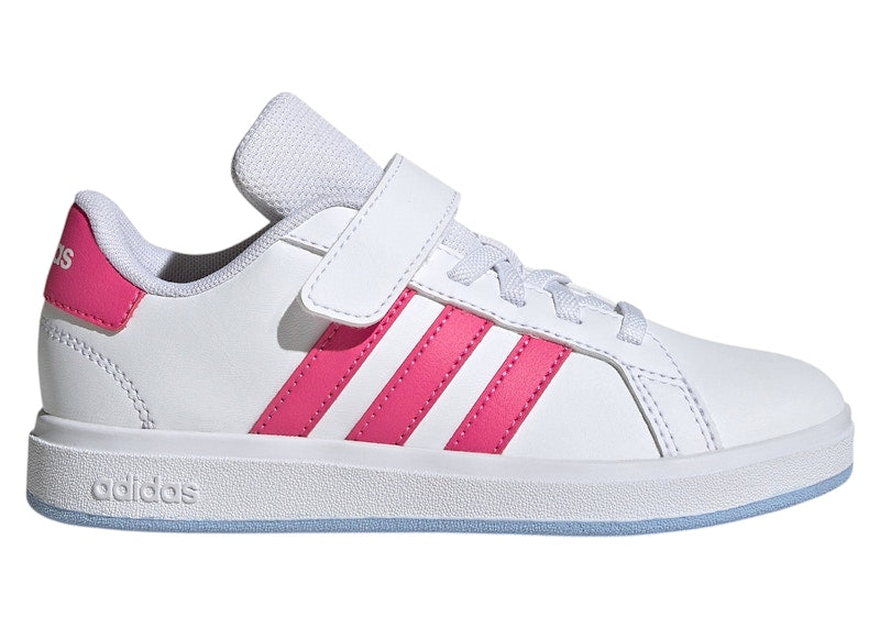 adidas Grand Court 2.0 White Pulse Magenta Glow Blue (PS)