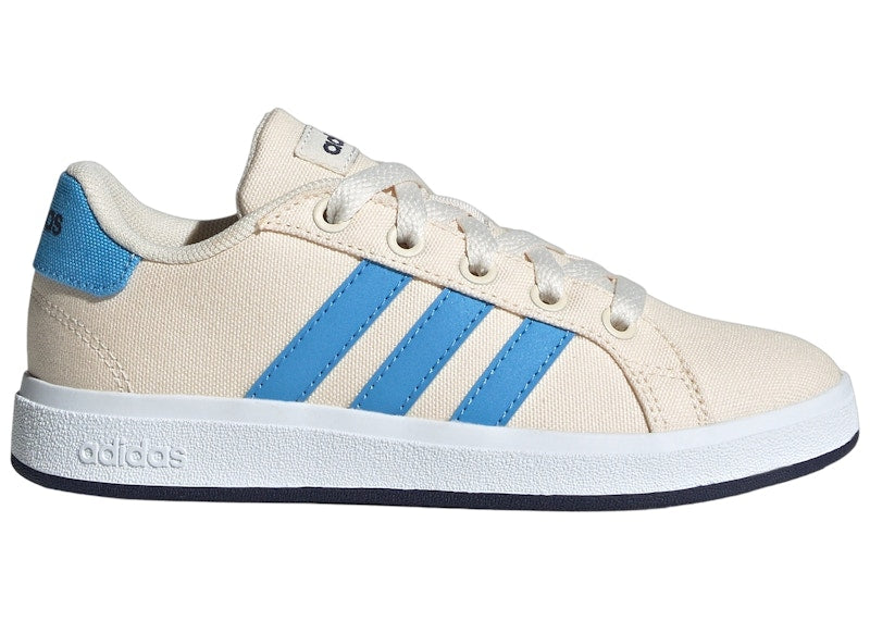 adidas Grand Court 2.0 Wonder White Blue Burst Shadow Navy (GS)