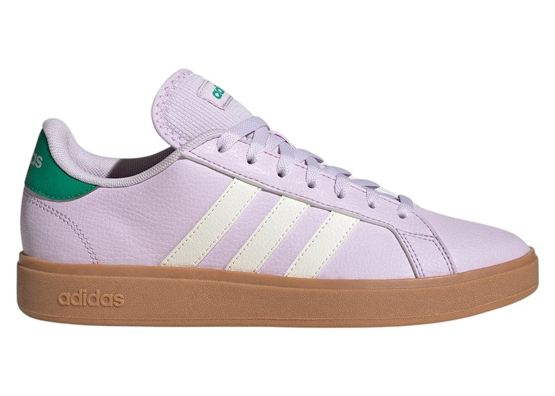 adidas Grand Court Base Ice Lavender Off White Court Green (Women's)