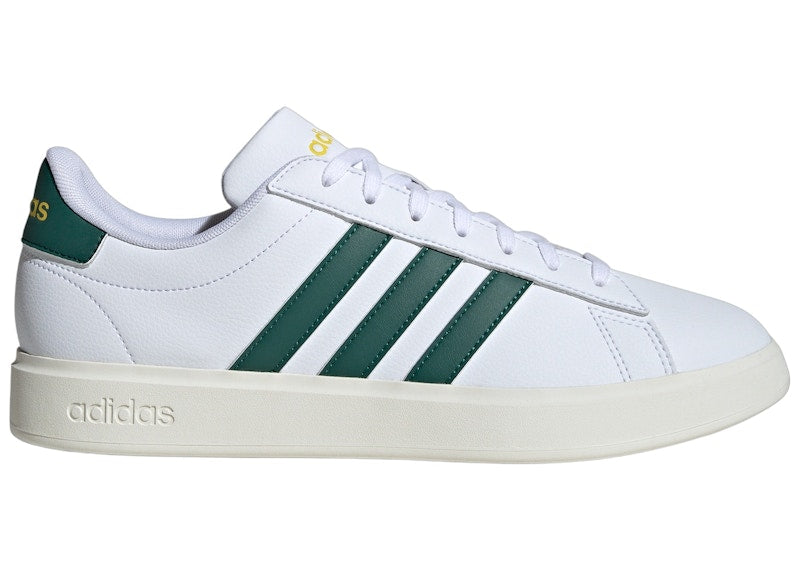adidas Grand Court Cloud White Collegiate Green Utility Yellow
