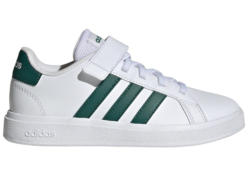 adidas Grand Court Court And Top Strap Cloud White Collegiate Green (GS)