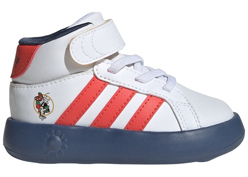 adidas Grand Court Disney Mickey Cloud White Bright Red Preloved Ink (TD)