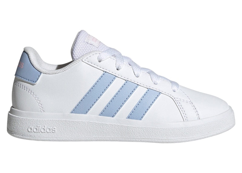 adidas Grand Court Lifestyle Cloud White Blue Dawn Clear Pink (GS)