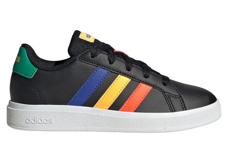 adidas Grand Court Lifestyle Core Black Lucid Blue Court Green (GS)