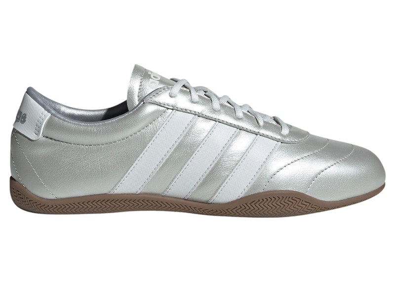 adidas Grand Court Lo Silver Metallic Crystal White Gum (Women's)