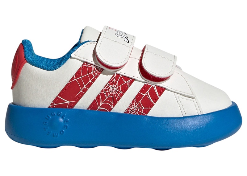 adidas Grand Court Spider-Man Cloud White Pure Ruby Bright Blue (TD)